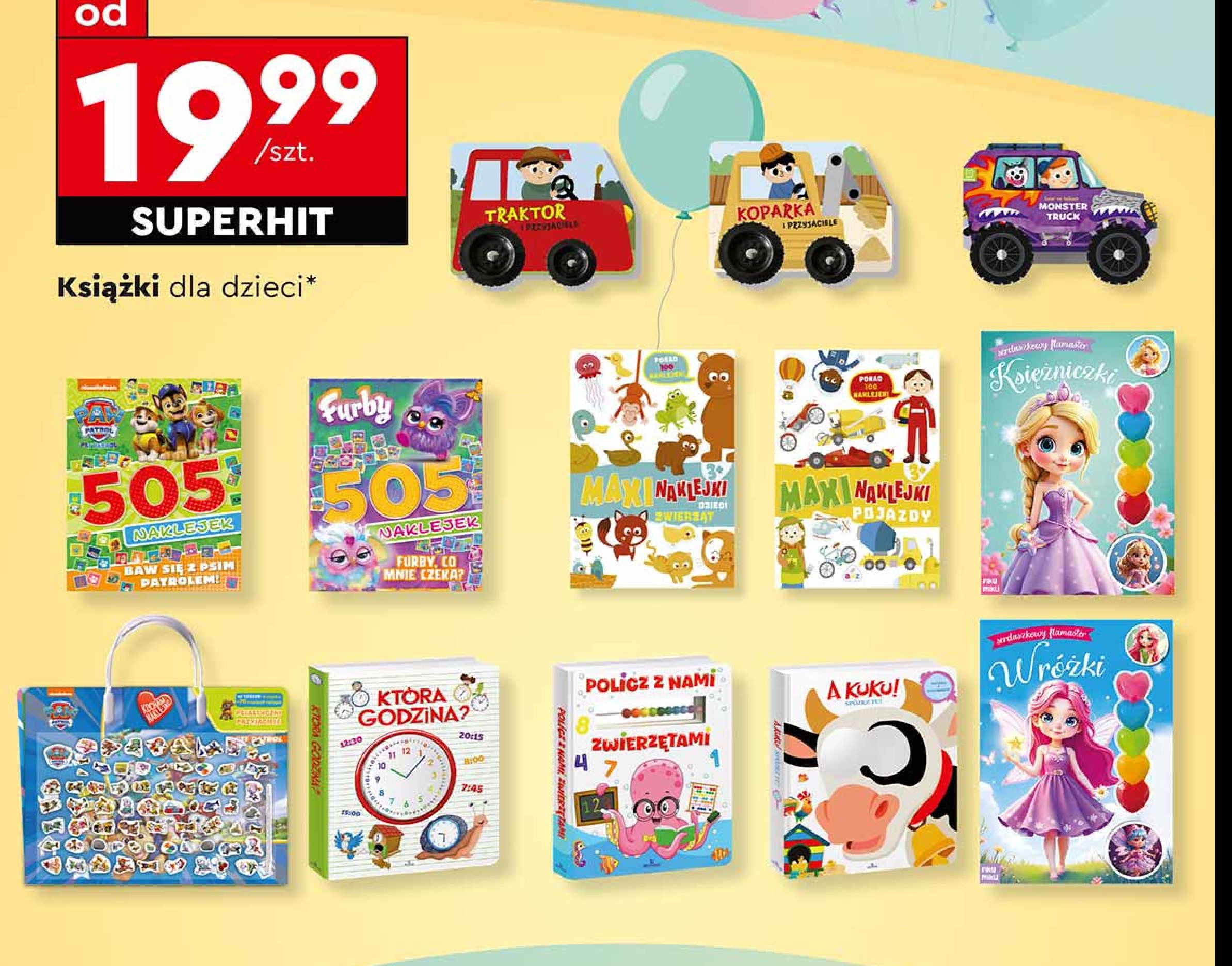 505 naklejek - furby promocja w Biedronka