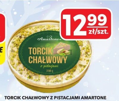 Torcik chałwowy z pistacjami Amartone promocja w Top Market