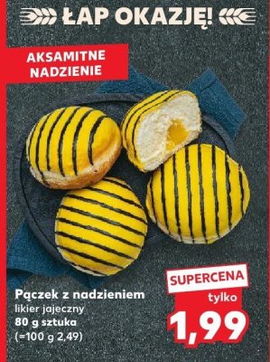 Pączek z nadzieniem likier jajeczny promocja w Kaufland