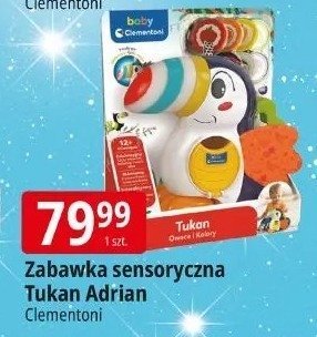 Zabawka sensoryczna Tukan Adrian Clementoni promocja w Leclerc