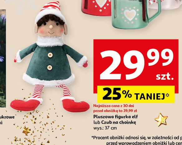 Czub na choinkę 37 cm Actuel promocja w Auchan