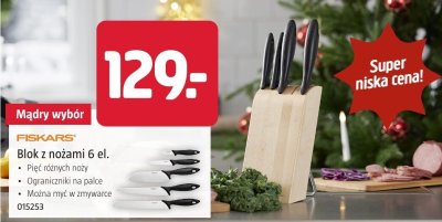 Blok z nożami FISKARS 6 el. promocja w Jula