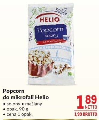 Popcorn do mikrofali Helio promocja w Makro