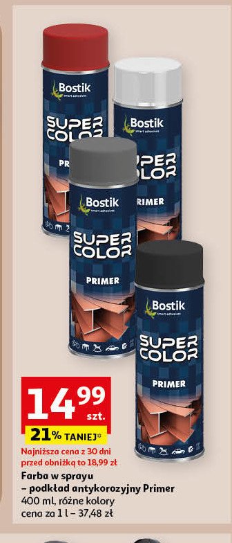 Spray uniwersalny czarny Bostik super color promocja