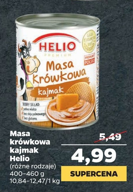 Masa krówkowa kawowa Helio promocja