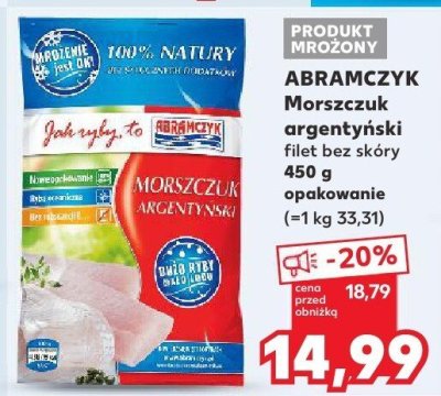 Morszczuk argentyński filet bez skóry promocja w Kaufland