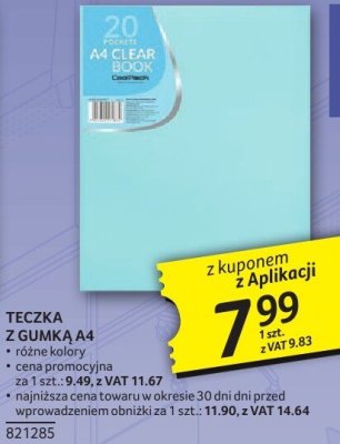 Teczka z gumką A4 różne kolory Selgros promocja w Selgros