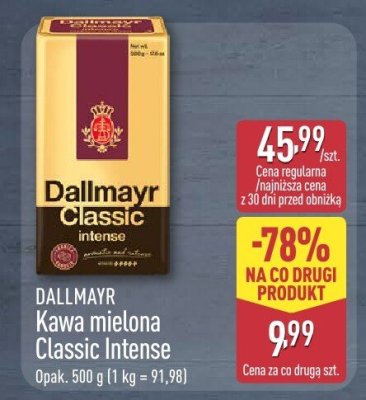 Kawa mielona Classic Intense promocja w Aldi