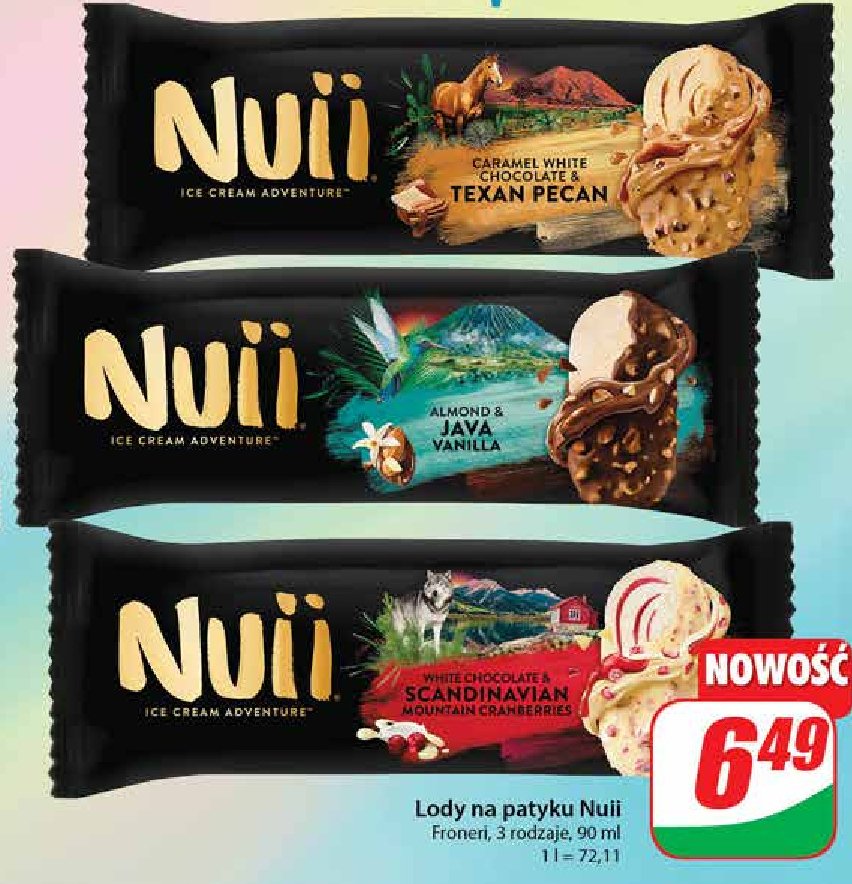 Lody white chocolate & scandinavian mountain cranberries Nuii promocja