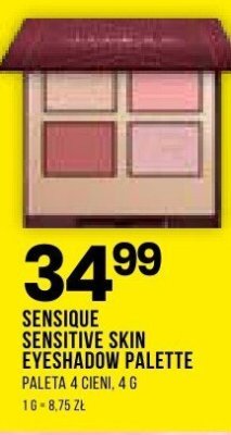 Paletka 4 cieni Sensique Sensitive Skin Eyeshadow Palette promocja w Drogerie Natura