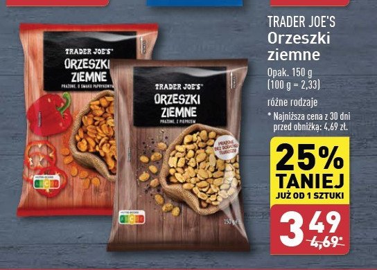 Orzeszki ziemne paprykowe Trader joe's promocja