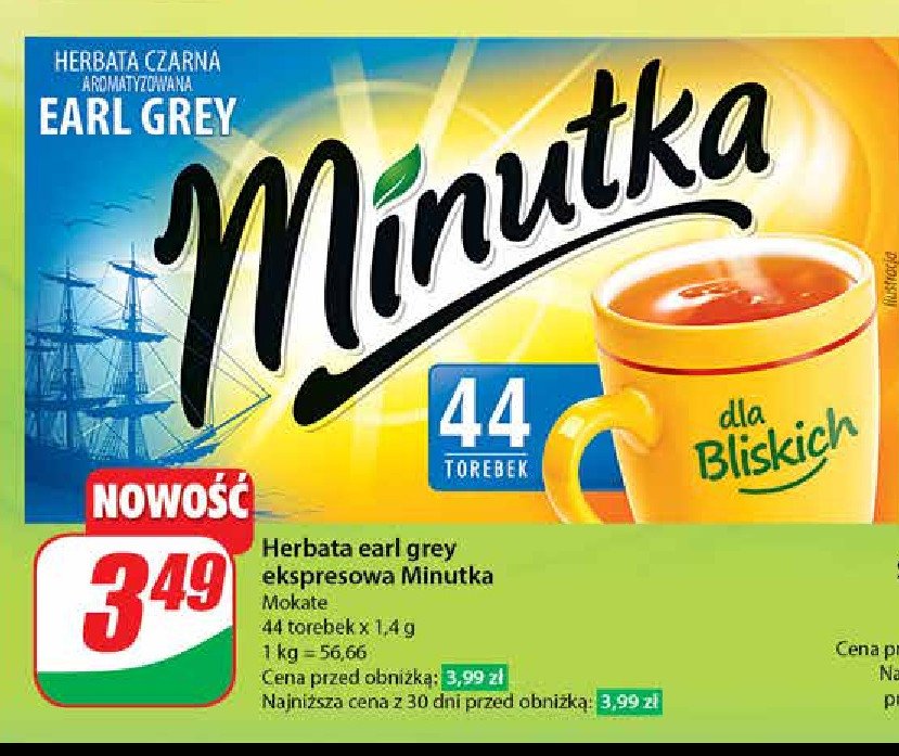 Herbata earl grey Minutka promocja