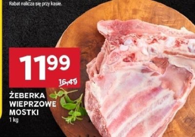 Żeberka wieprzowe mostki promocja w Stokrotka