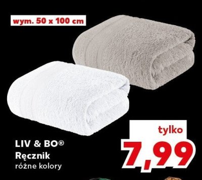 Ręcznik LIV & BO różne kolory promocja w Kaufland