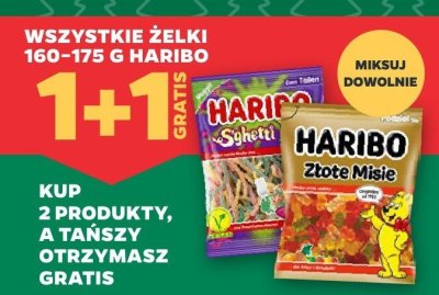 Wszystkie żelki Haribo 1+1 GRATIS promocja w Netto