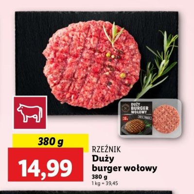 Big burger Rzeźnik codzienna dostawa promocja