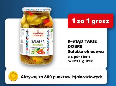Sałatka obiadowa z ogórkiem promocja w Kaufland