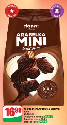 Wafle mini Arabelka kakaowa  promocja w Dino