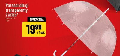 Parasol długi transparentny  promocja w POLOmarket