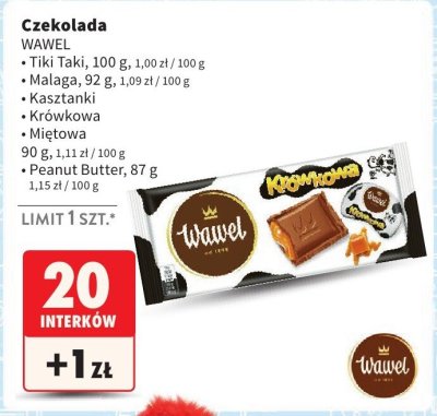 Czekolada, różne rodzaje promocja w Intermarche