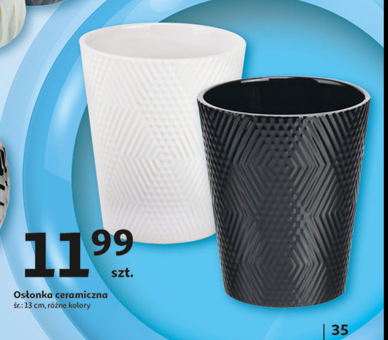 Osłonka ceramiczna śr. 13 cm promocja w Auchan