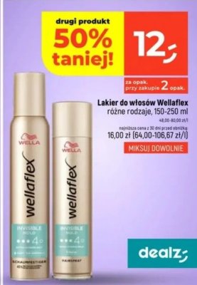 Lakier do włosów Wellaflex różne rodzaje, 150-250 ml promocja w Dealz