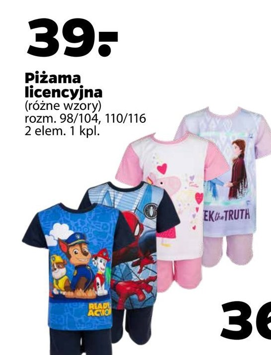 Piżama dziecięca frozen rozm. 110-116 cm promocja w Carrefour