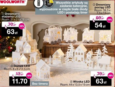 Wioska LED Rozm. 44 x 13,5 x 15 cm promocja w Woolworth