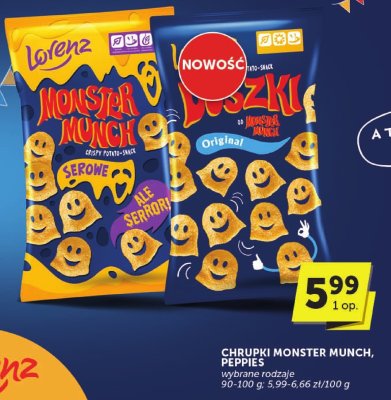 Chrupki Monster Munch Lorenz promocja w ABC