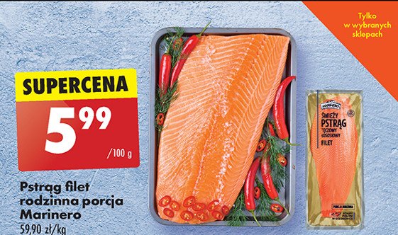 Pstrąg filet rodzinna porcja Marinero promocja w Biedronka