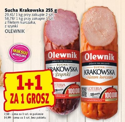 Sucha Krakowska 255 g OLEWNIK promocja w Prim Market
