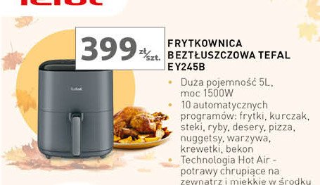 Frytkownica ey245b Tefal promocja w Auchan