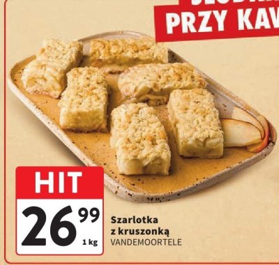 Szarlotka z kruszonką VANDEMOORTELE 1 kg promocja w Intermarche