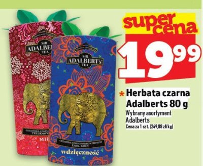 Herbata czarna Adalbertś 80g promocja w TOPAZ