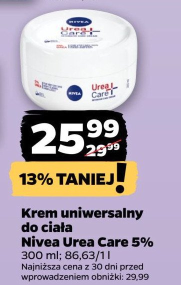 Krem uniwersalny do ciała Nivea urea care promocja