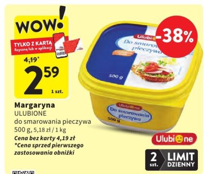 Margaryna do smarowania pieczywa Ulubione promocja w Intermarche