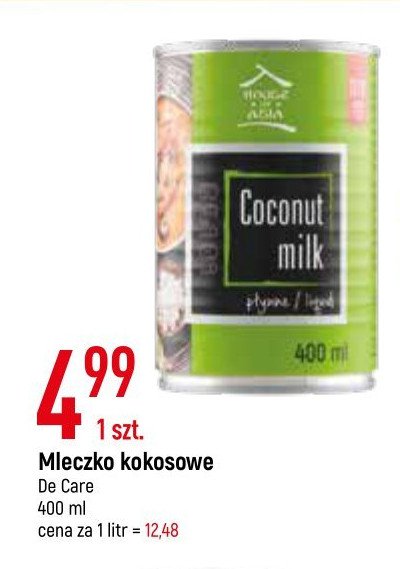 Mleczko kokosowe 17-19% House of asia promocja