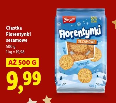 Ciastka Florentynki sezamowe Bryza promocja w Lidl