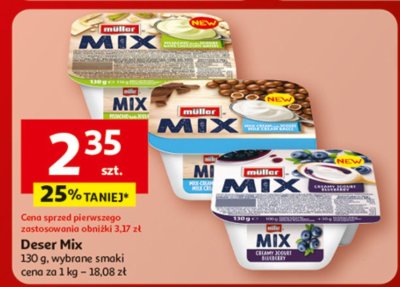 Deser Mix Müller promocja w Auchan