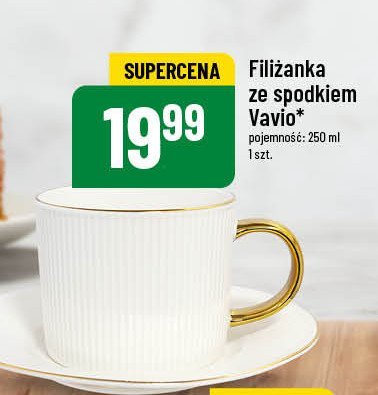 Filiżanka ze spodkiem 240 ml Vavio promocja