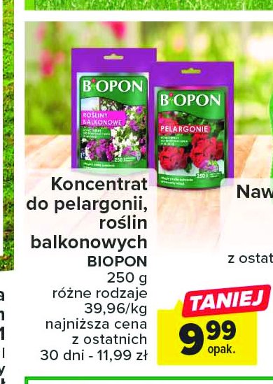 Koncentrat do roślin balkonowych Biopon promocja