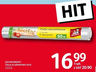 Folia aluminiowa Jan Niezbędny 50m promocja w Selgros