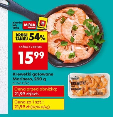 Krewetki gotowane Marinero, 250 g promocja w Biedronka