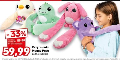 Przytulanka Huggy Paws różne rodzaje promocja w Kaufland