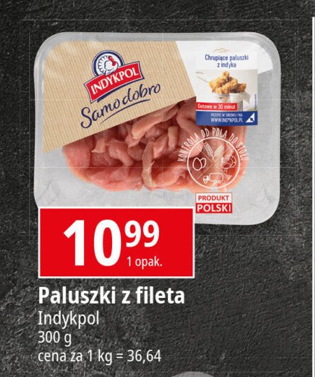 Paluszki z fileta z piersi indyka Indykpol samo dobro promocja