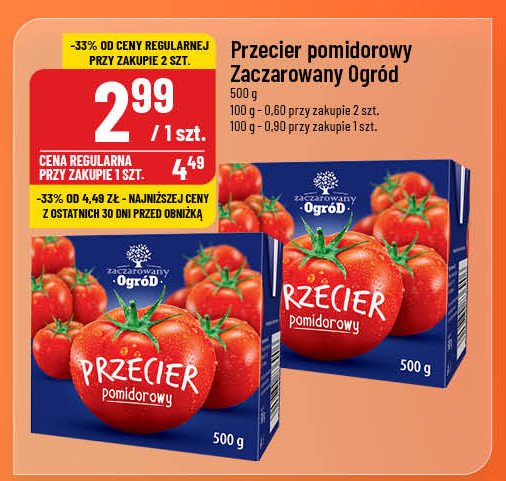 Przecier pomidorowy Zaczarowany ogród promocja