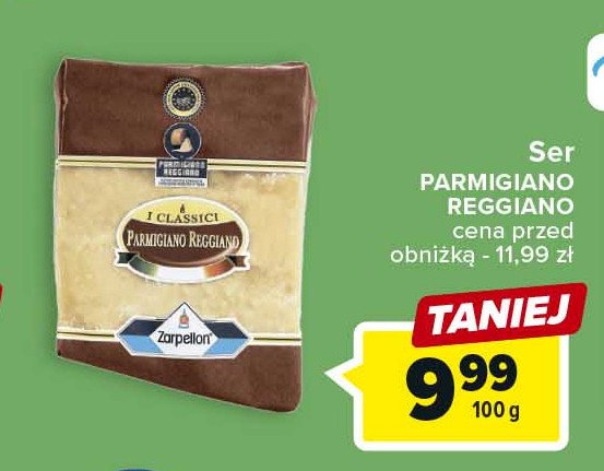 Ser parmigiano reggiano ZARPELLON promocja