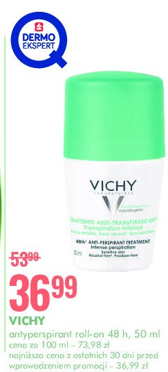 Dezodorant do skóry wrażliwej 48 h Vichy promocja
