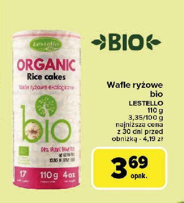 Wafle ryżowe bio LASTELLO promocja w Carrefour