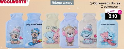 Ogrzewacz do rąk z pokrowcem różne wzory promocja w Woolworth